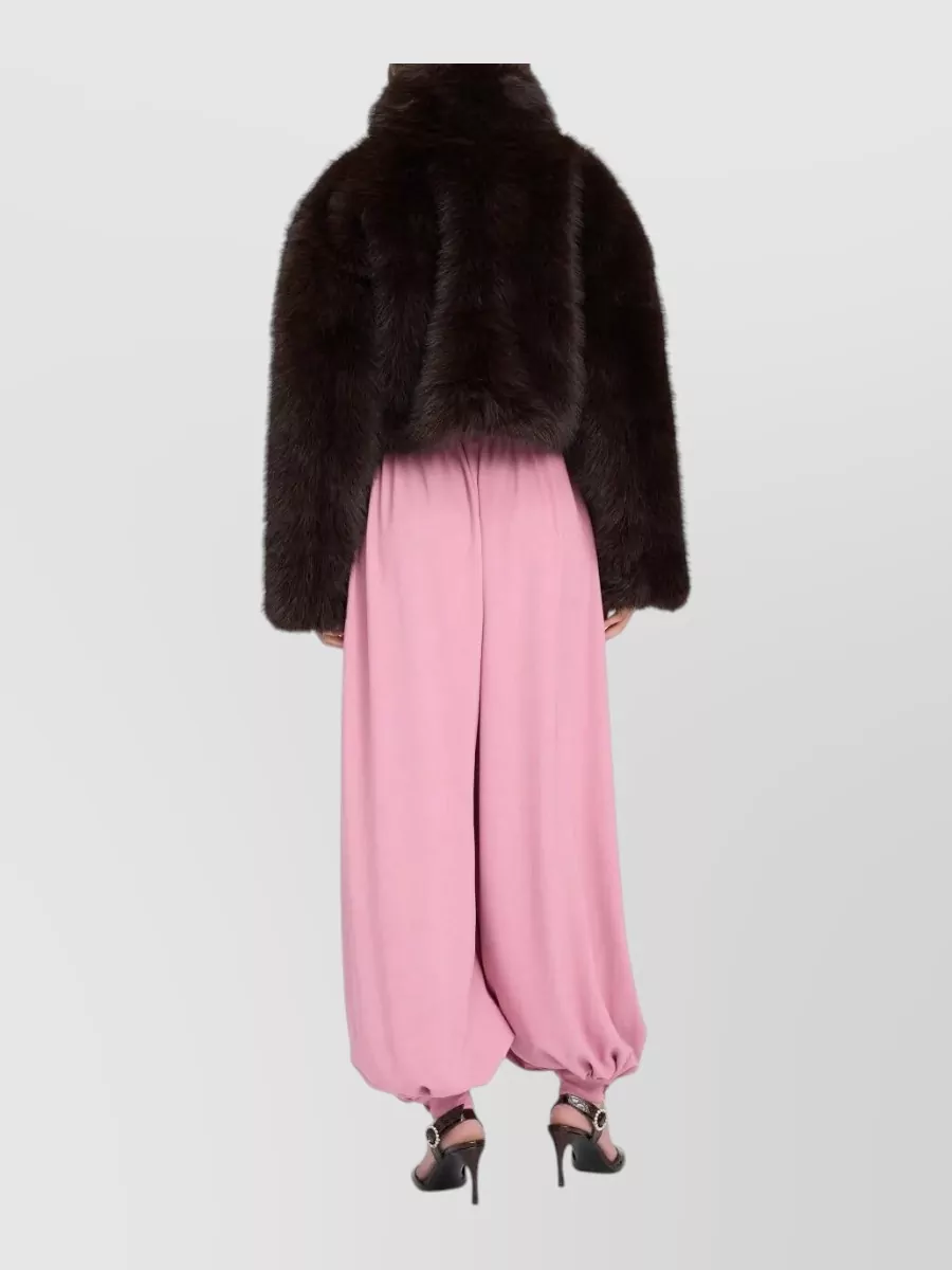 Rotate Faux Fur High Neck Jacket