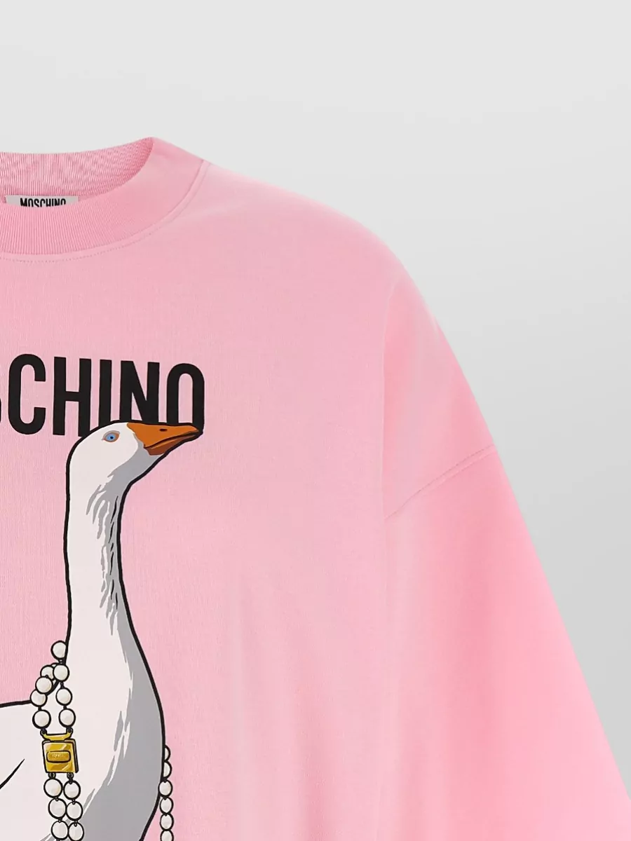 Moschino Cotton Printed Short-Sleeve Mini Dress