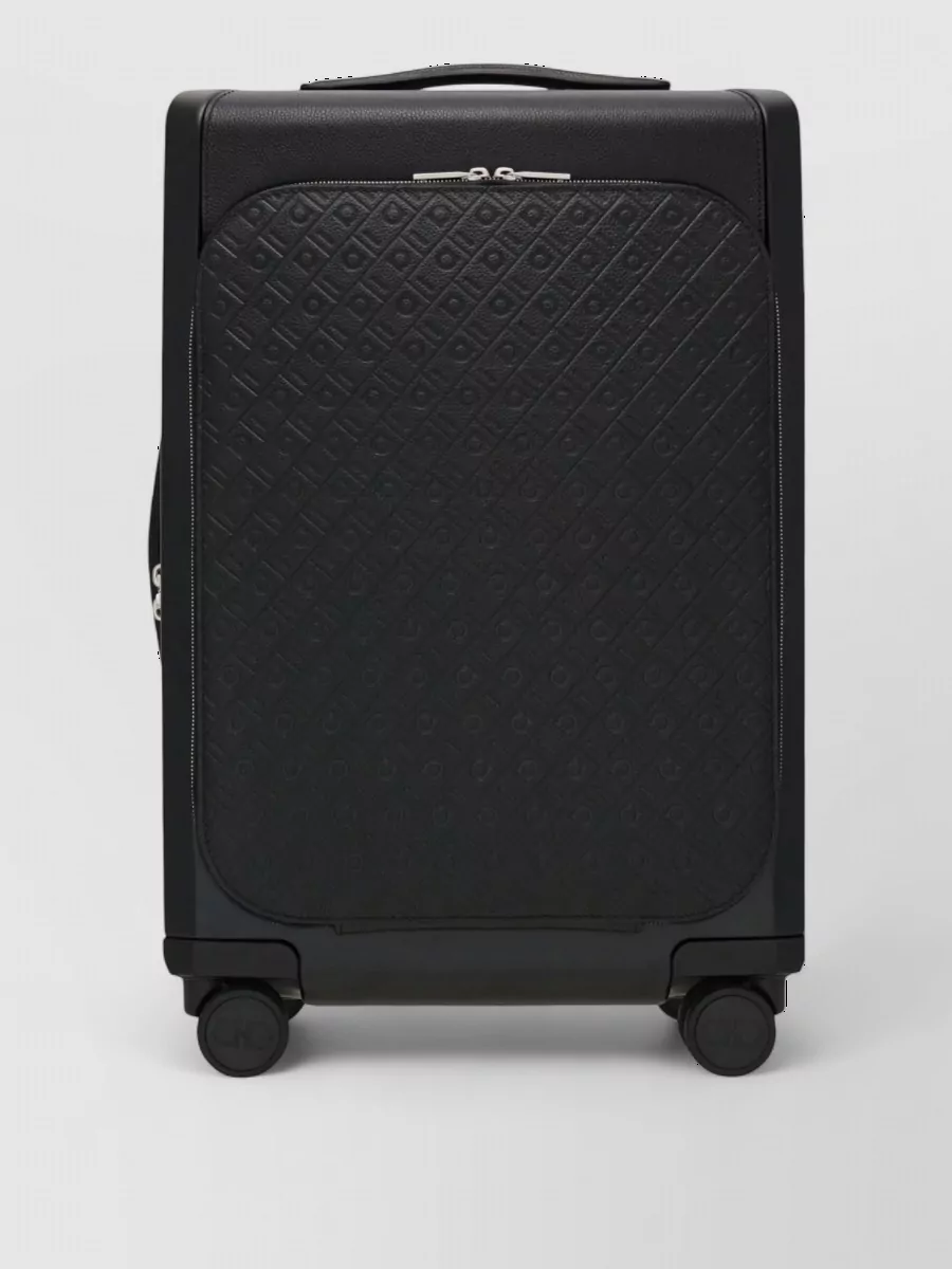 Ferragamo leather cabin trolley suitcase