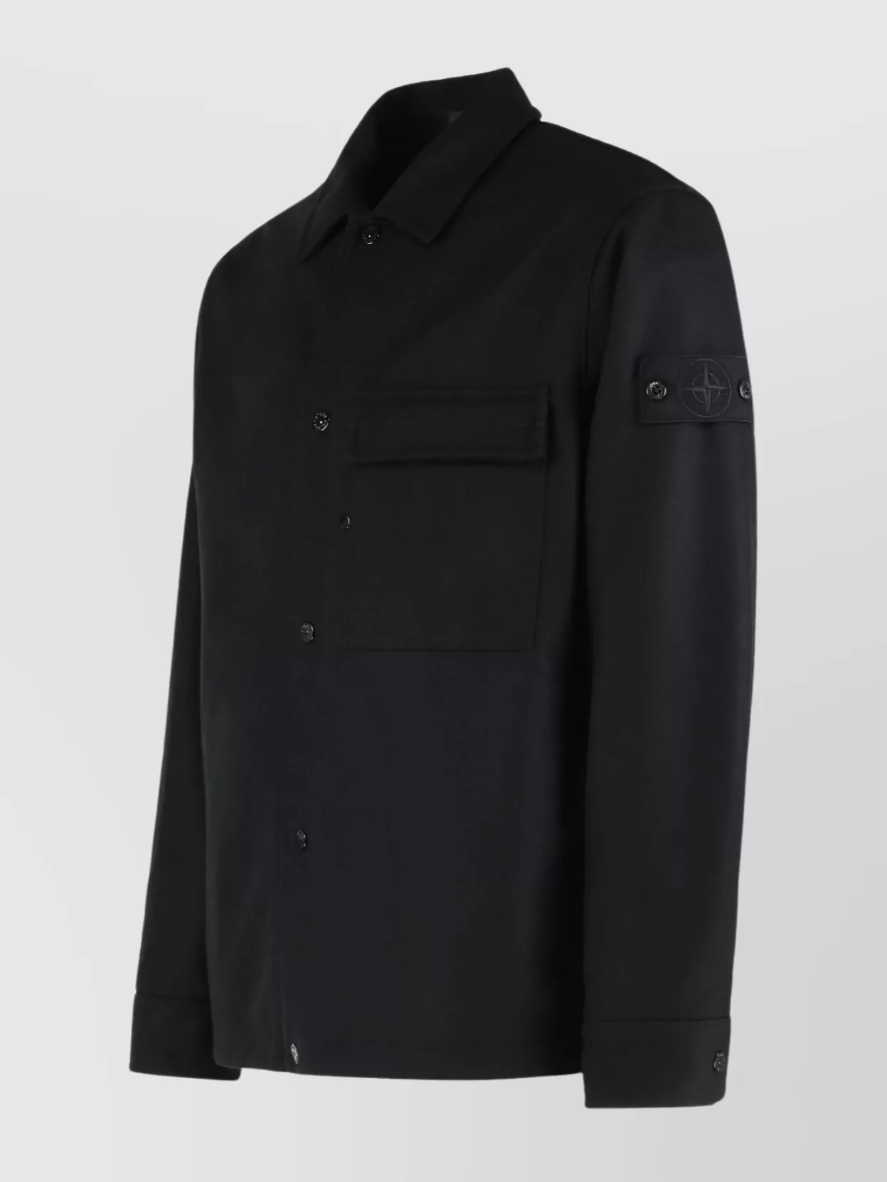 Stone Island Warm Flannel Overshirt Chest Pocket