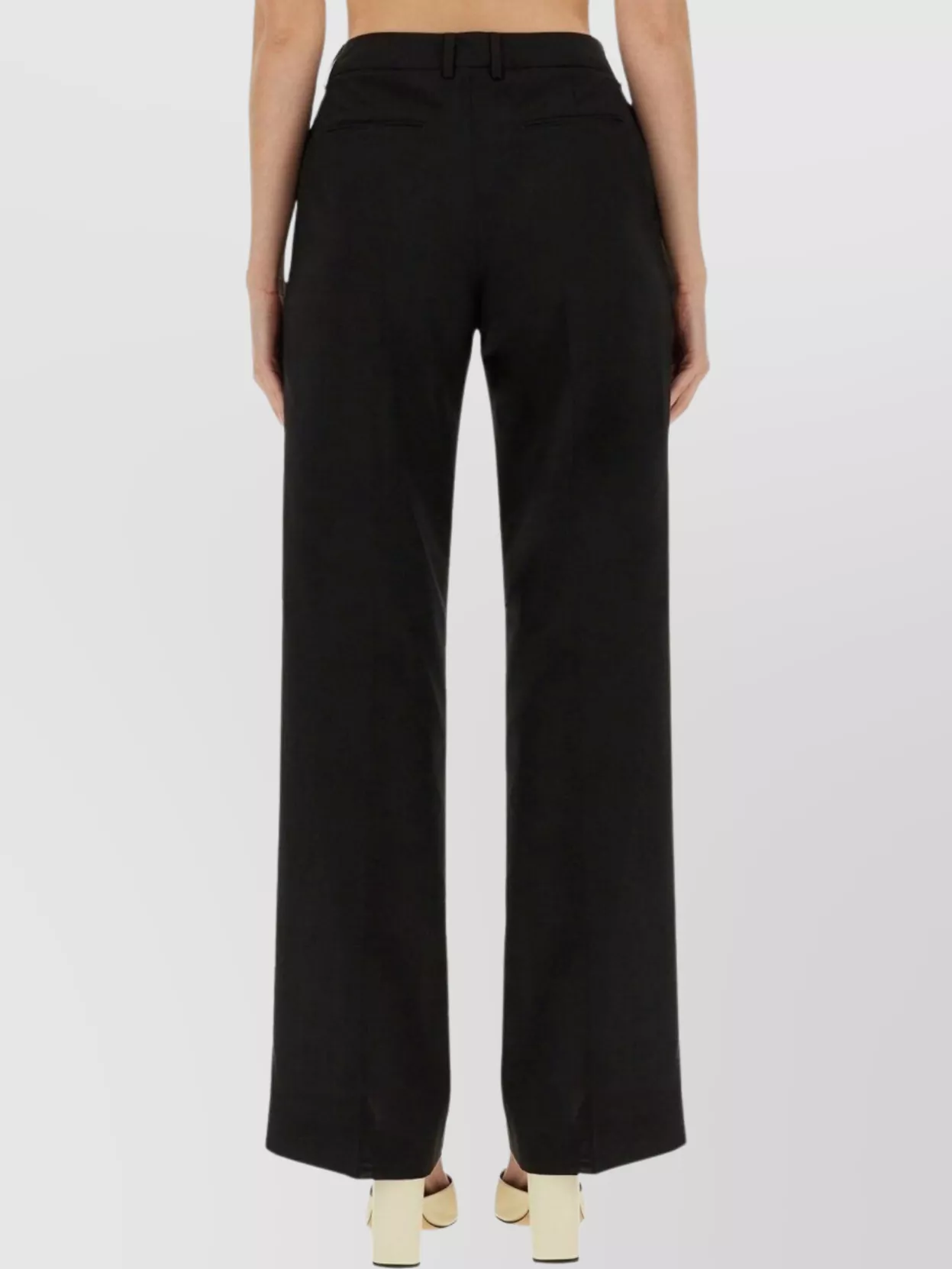 PT TORINO "LOLA" WIDE-LEG TROUSERS WITH POCKETS AND BELT LOOPS