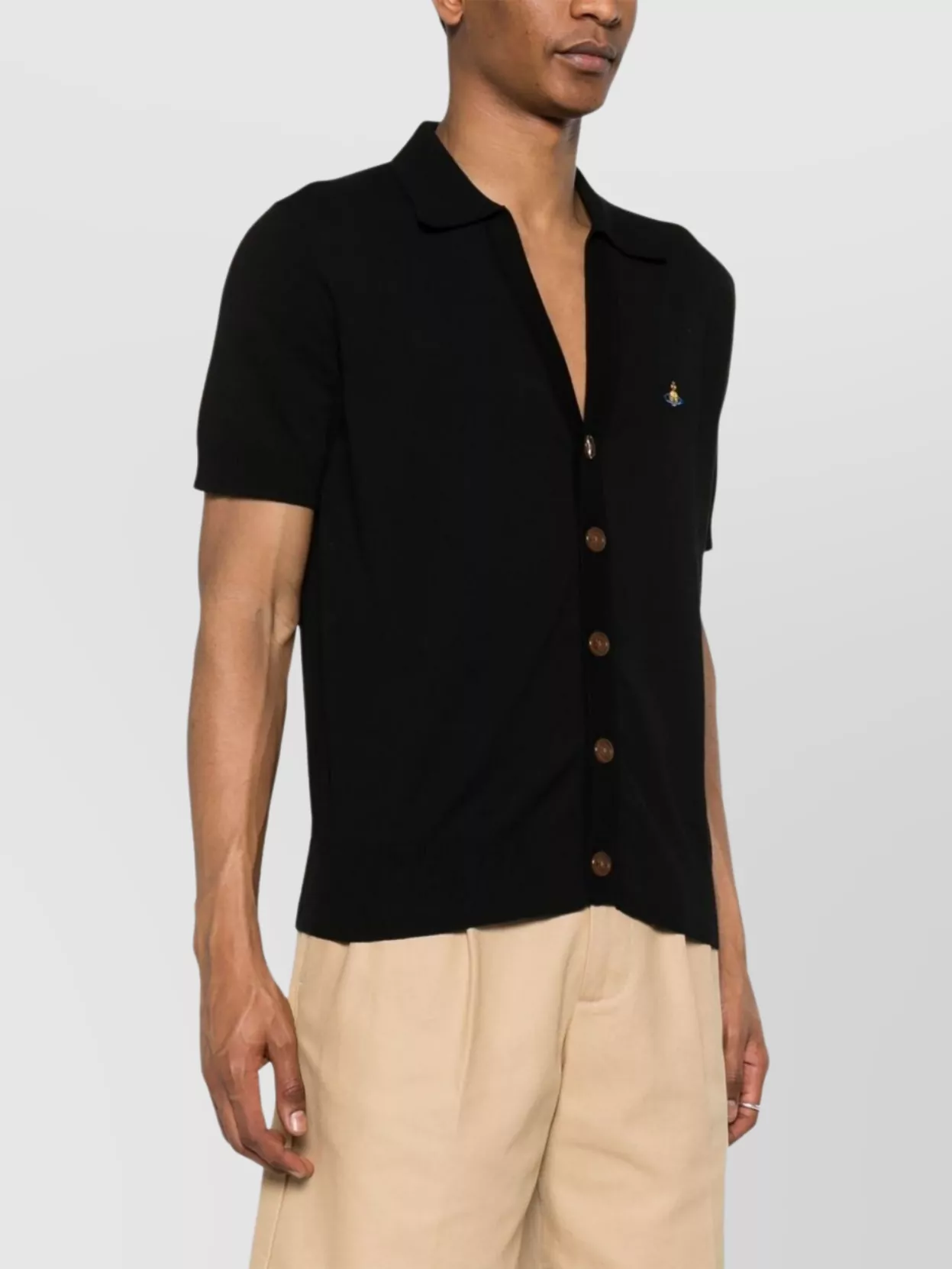 Vivienne Westwood Short Sleeve Ribbed Hem Polo