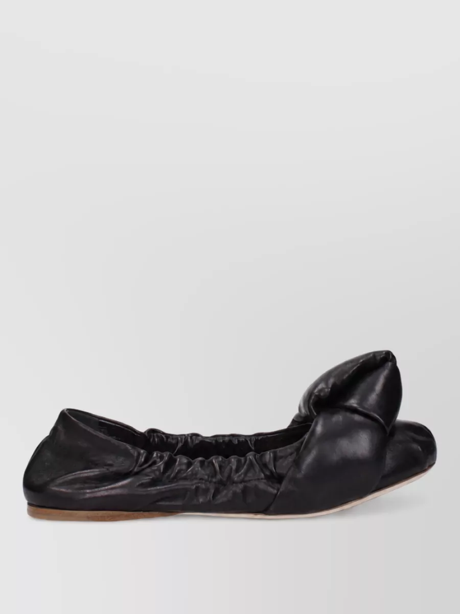 Miu Miu Leather Ballerina Flats