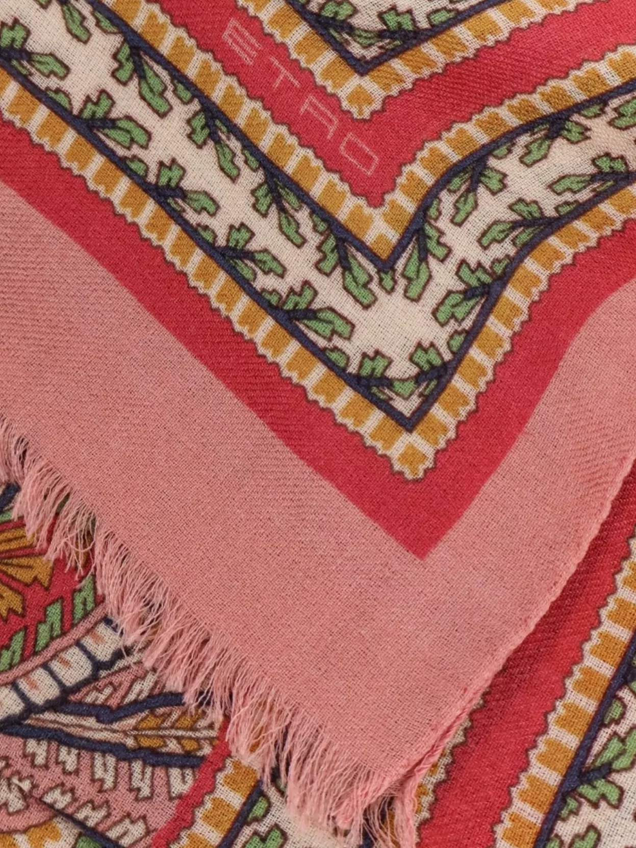 Etro Scarf Wool Cashmere Silk