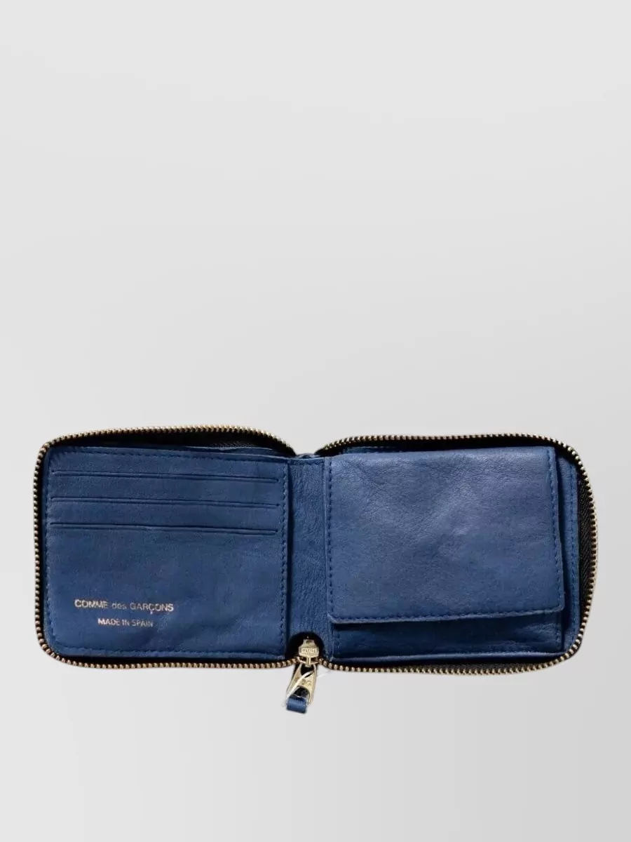 Comme Des Garçons Leather Wallet Zip Around Coin Pocket