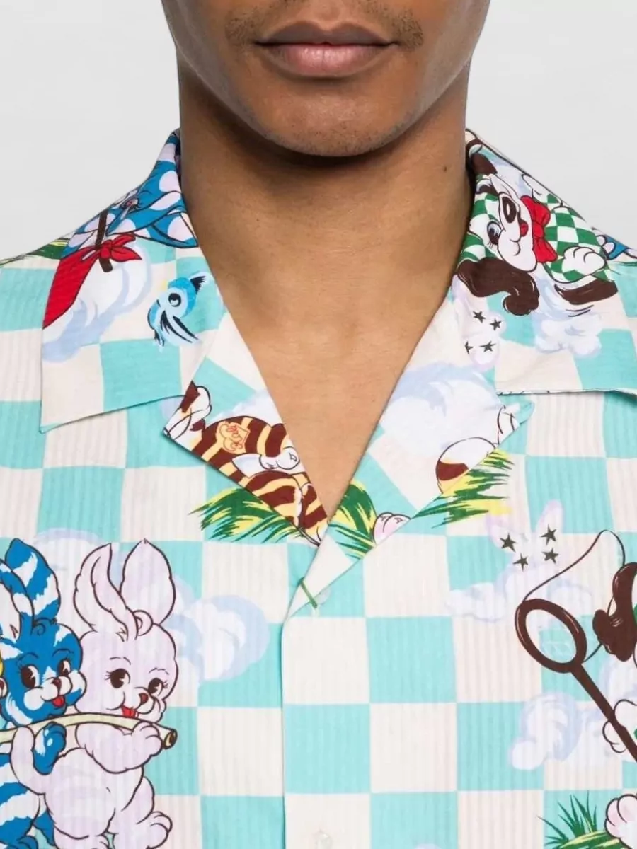 Kenzo Cotton Checked Short-Sleeve Shirt