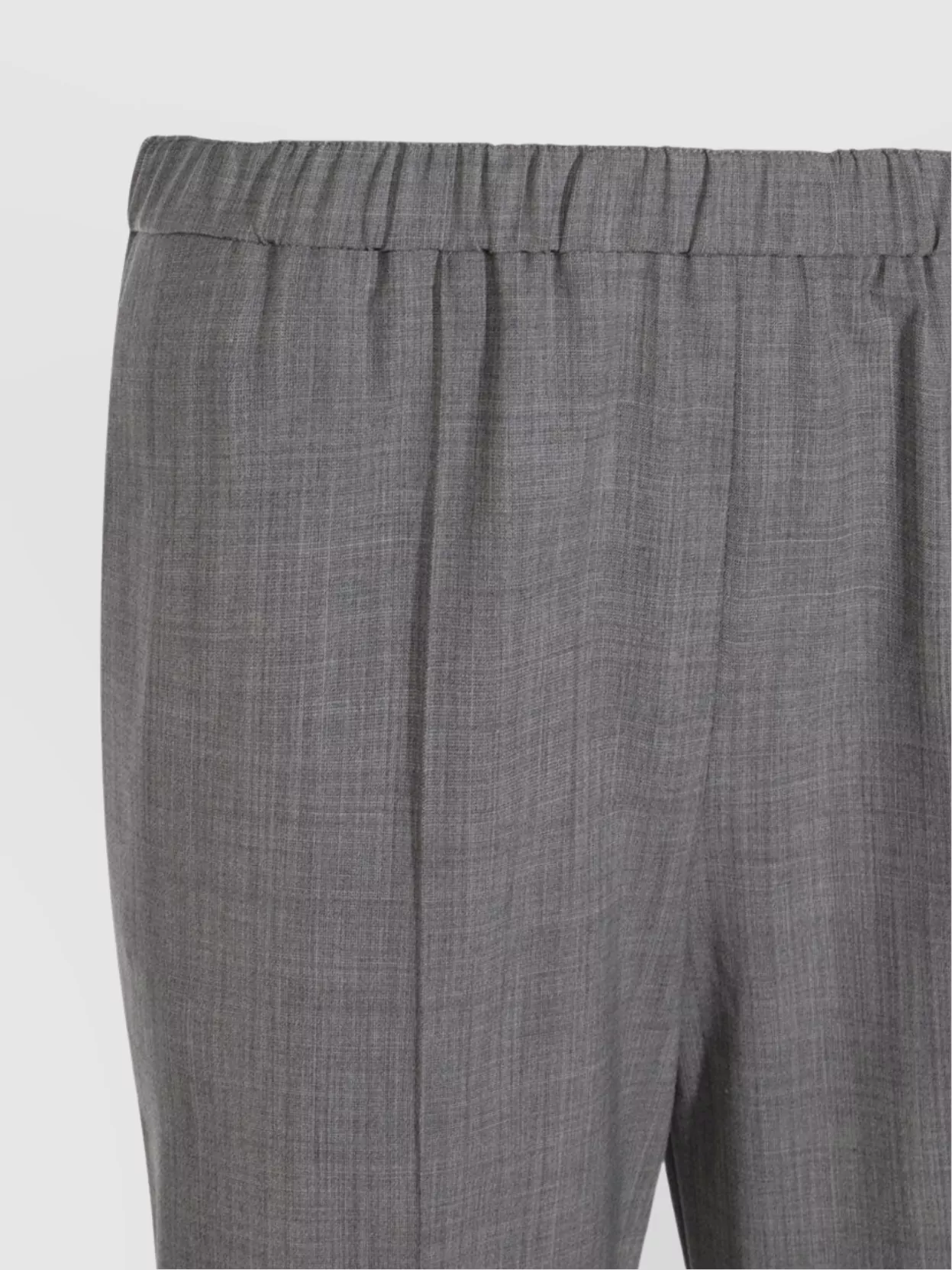 Fabiana Filippi Elastic Waistband Pleated Front Straight Leg Trousers