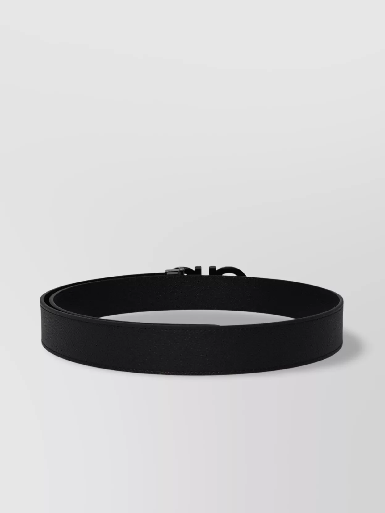 Ferragamo Reversible Leather Belt Textured Finish