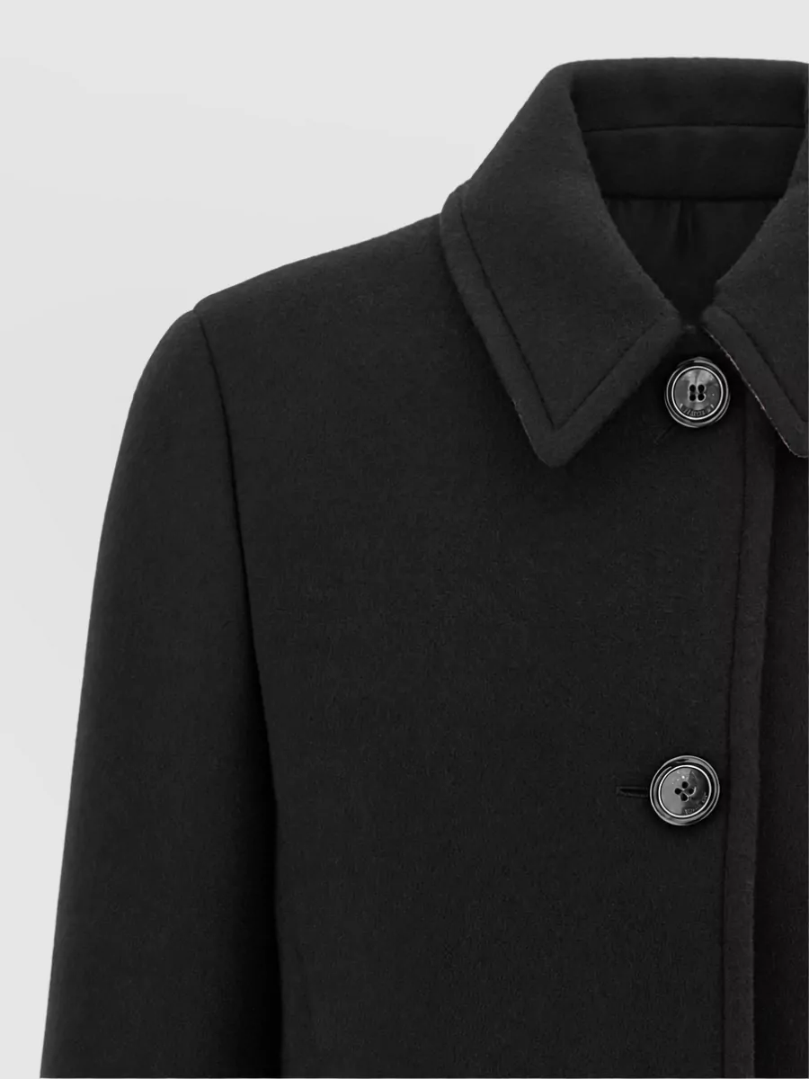 Burberry Cashmere Wool Fitted Coat