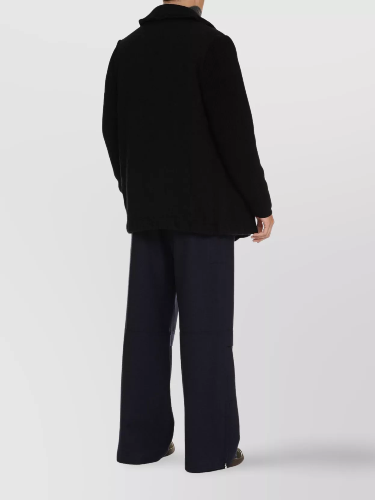 Comme Des Garçons Peacoat In Wool Blend