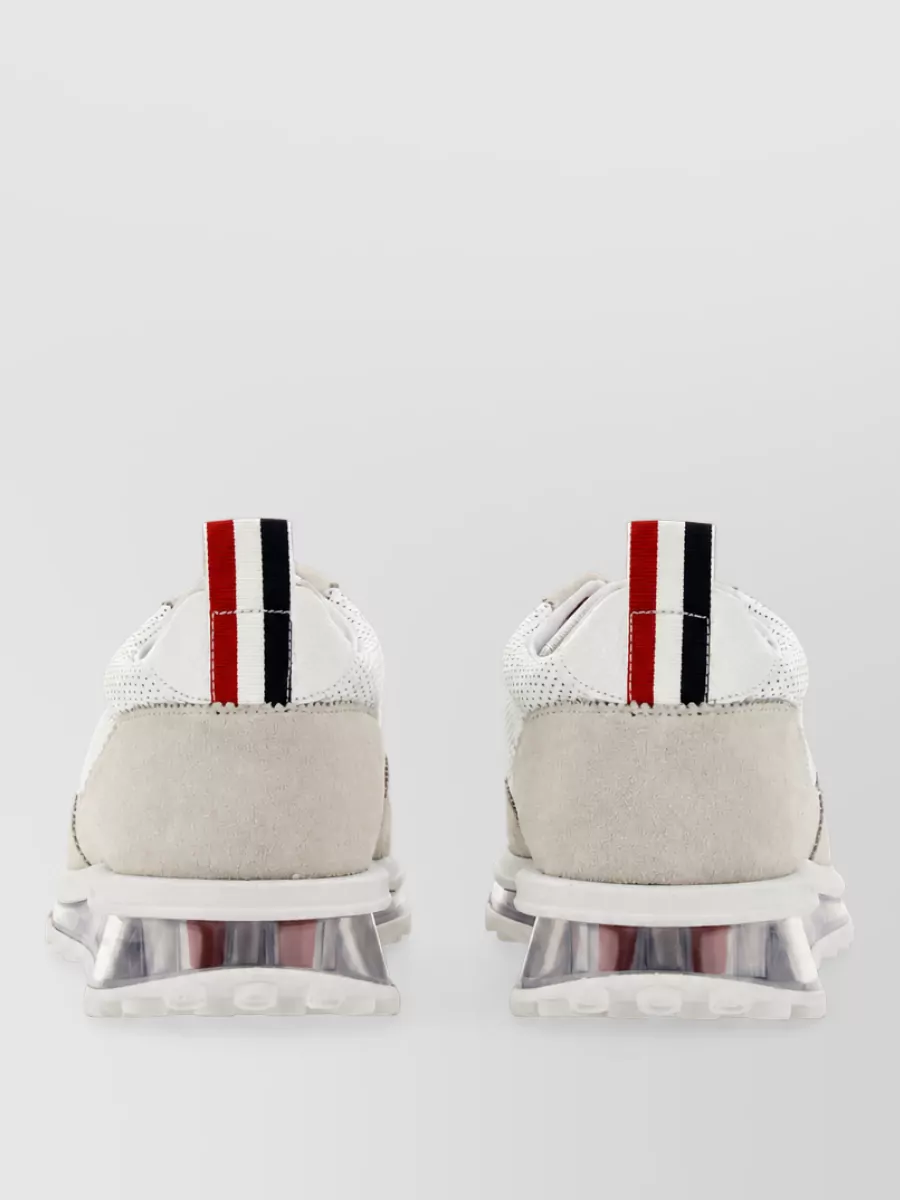 Thom Browne Leather Low-Top Sneakers