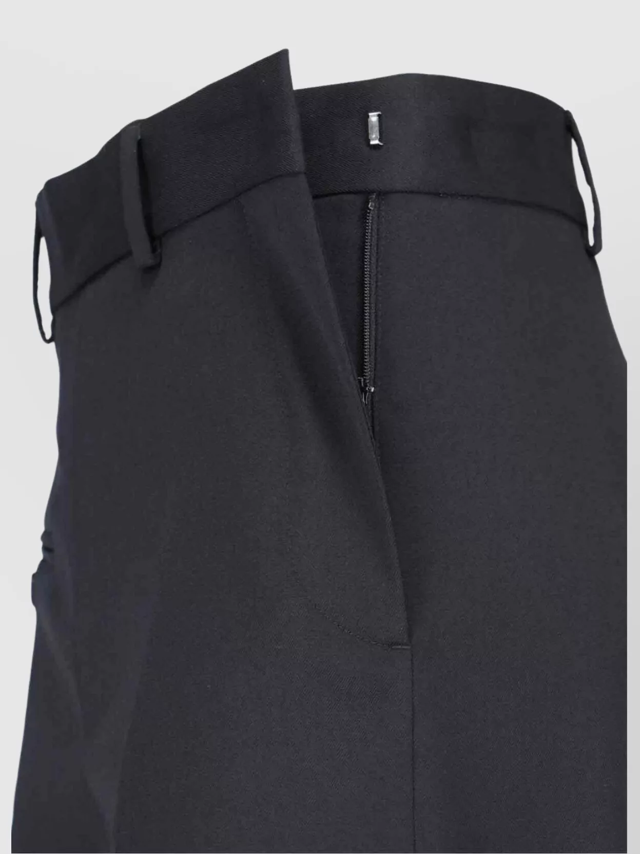 Mm6 Maison Margiela Straight Trousers With Belt Loops And Pockets In Black
