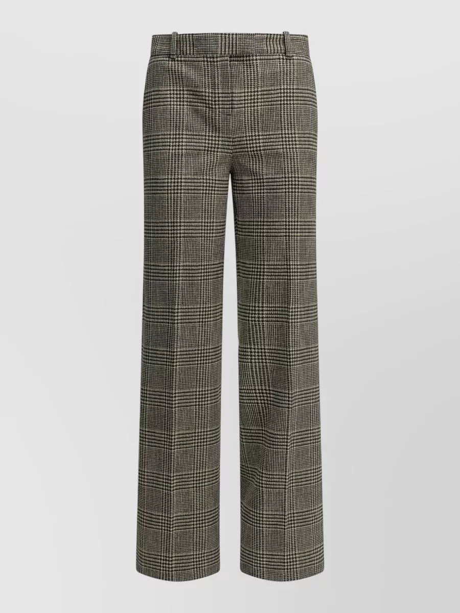 Circolo 1901 checked straight-leg suit trousers