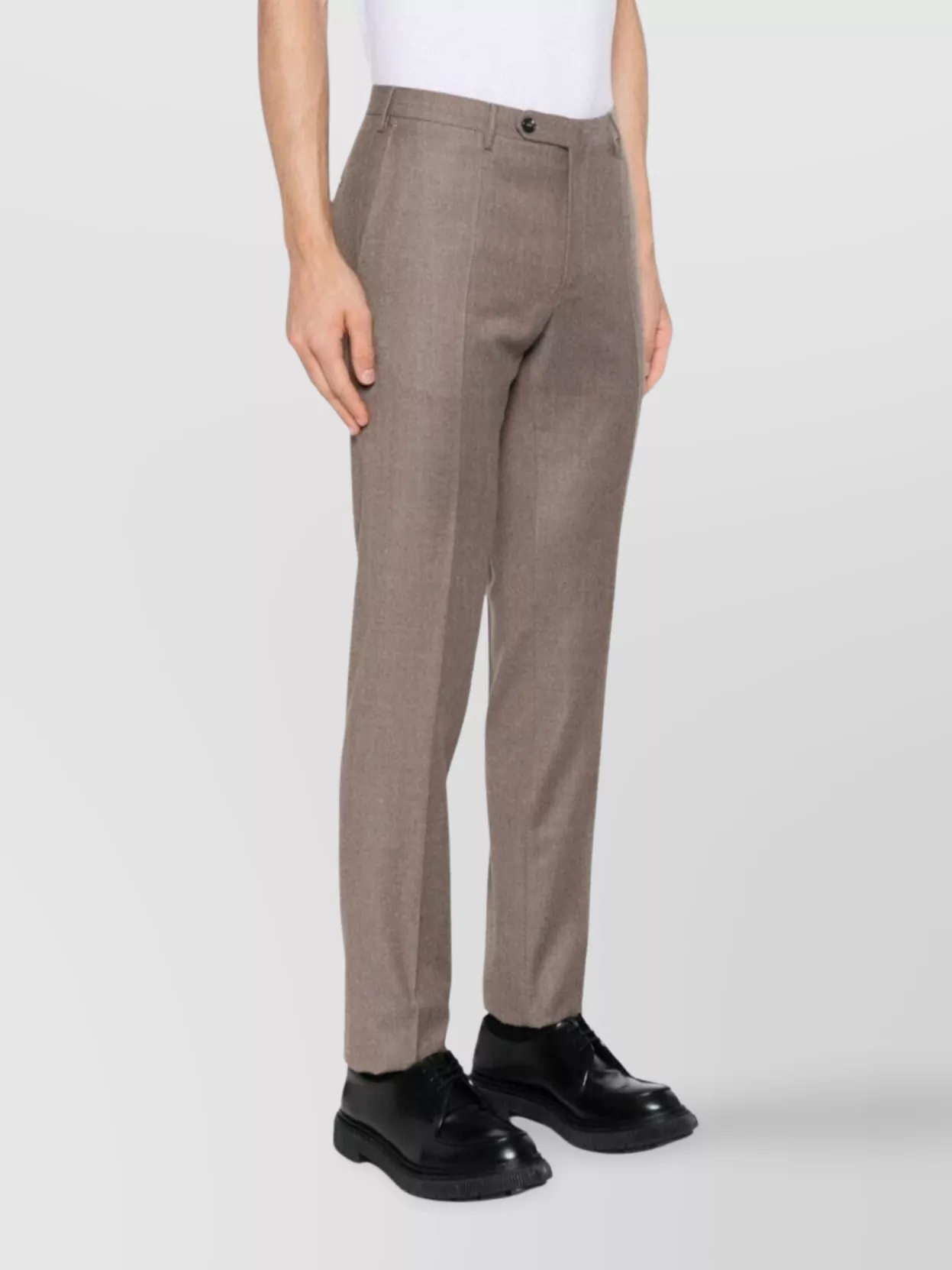 Incotex Tailored Trousers With Pockets And Belt Loops In Neutral