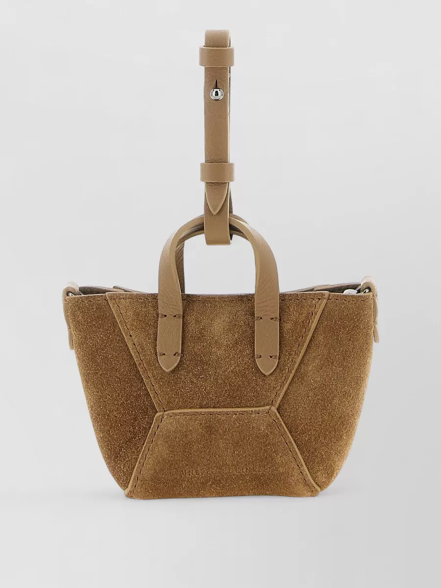 Brunello Cucinelli monili micro suede shoulder bag