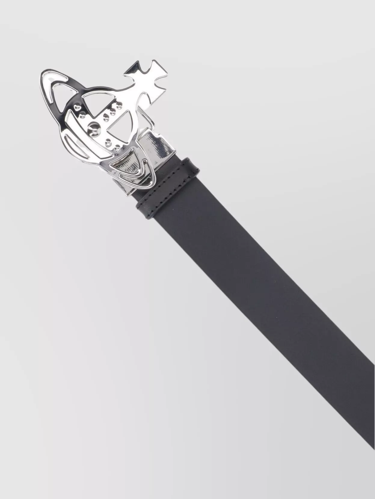 Vivienne Westwood Adjustable Metallic Buckle Smooth Finish Belts