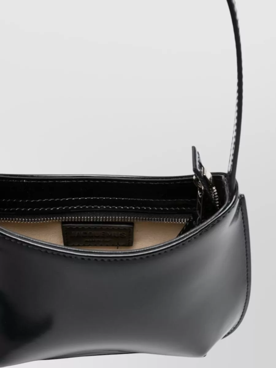 Jacquemus Le Petit Bisou Leather Shoulder Bag Adjustable Strap