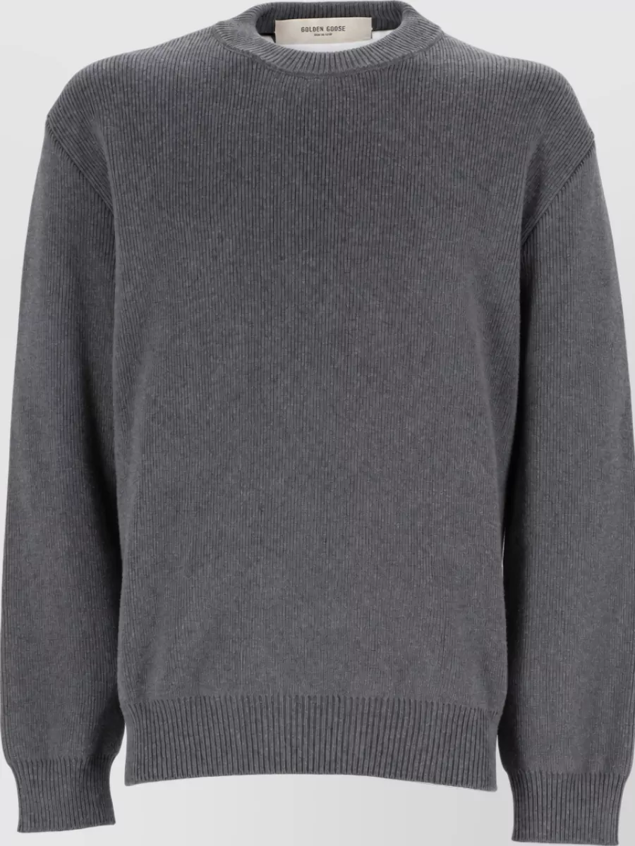 Golden Goose Cotton Crew Neck Long Sleeve Sweater