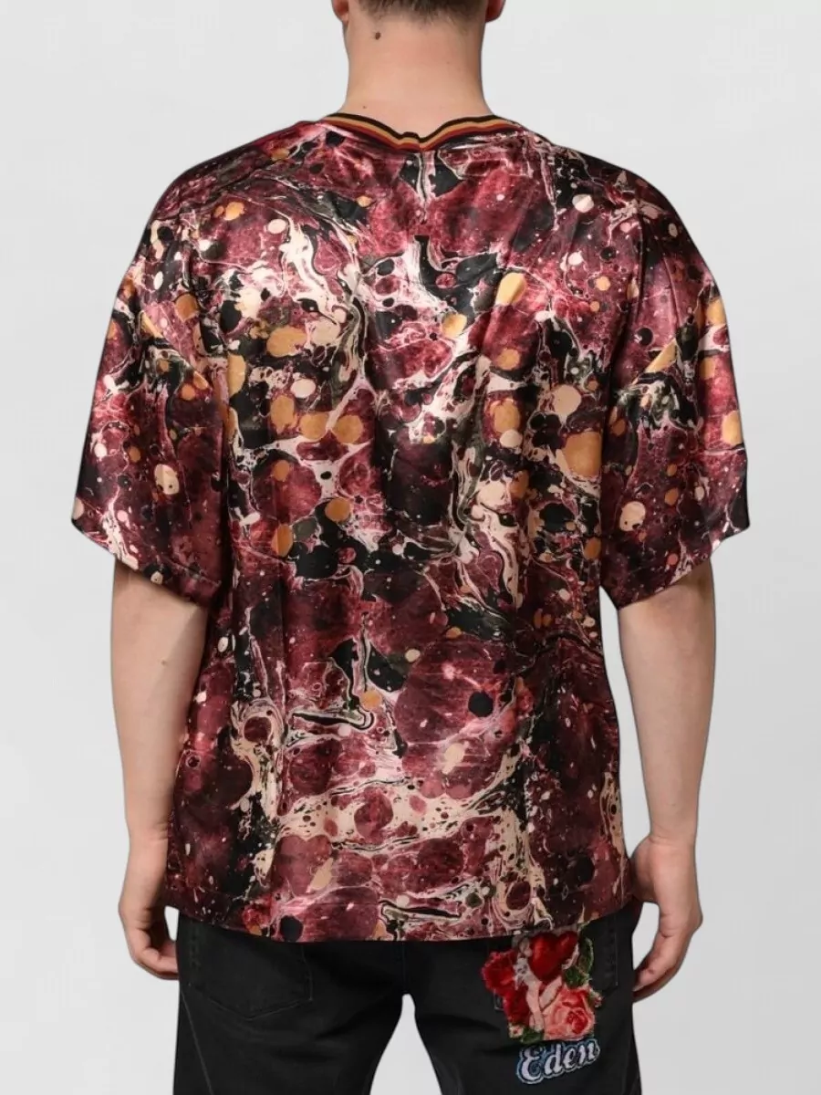 Dolce&Gabbana Marble Print Oversized T-Shirt