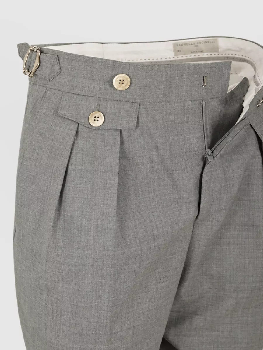 Brunello Cucinelli Wool Tailored Trousers