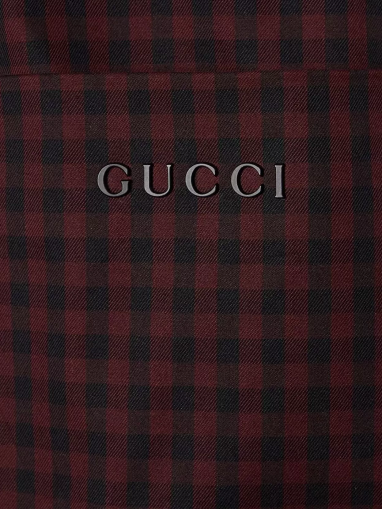 Gucci Padded Jacket Featuring Gingham Pattern