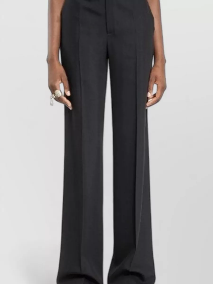 Ann Demeulemeester viscose flared wide-leg trousers