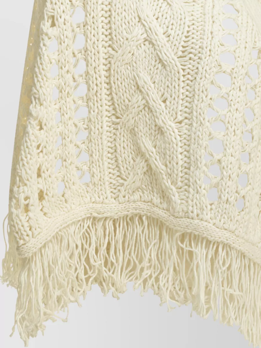 Rakki Perforated Cotton Cape