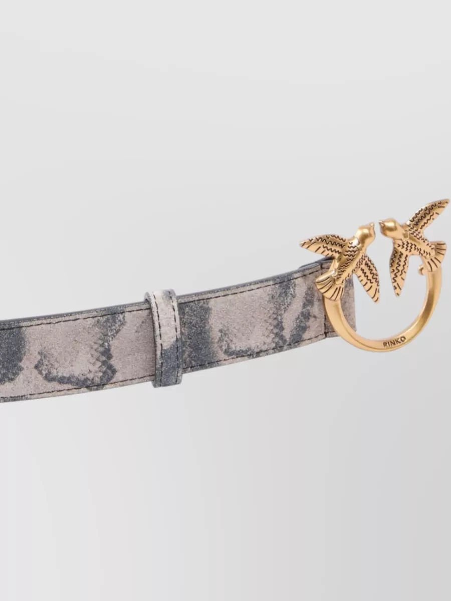 Pinko Python Print Belt