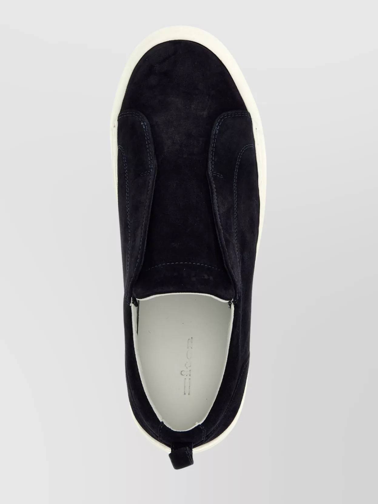 Kiton Round Toe Suede Sneakers With Pull Tab