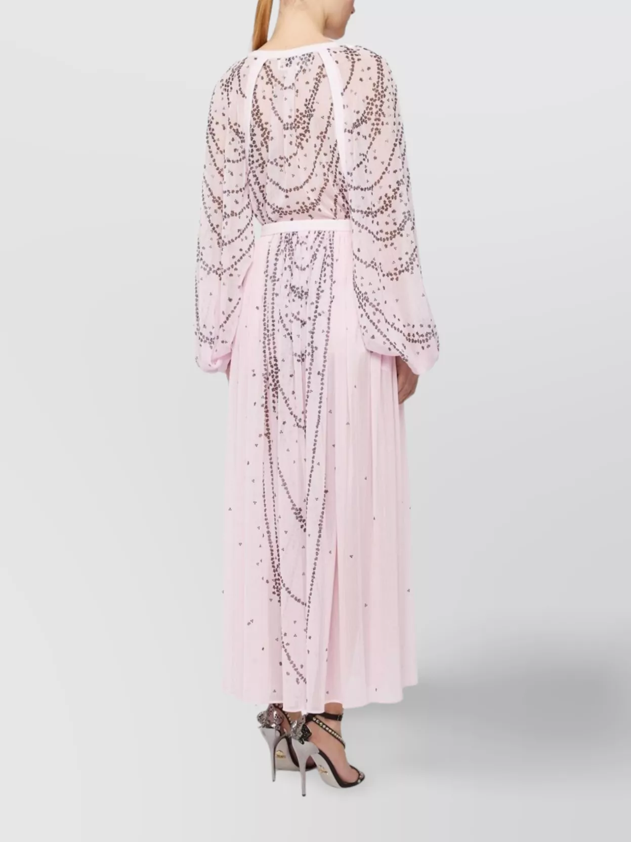 GENNY BLOUSE PUFF SLEEVE RHINESTONE EMBELLISHMENTS