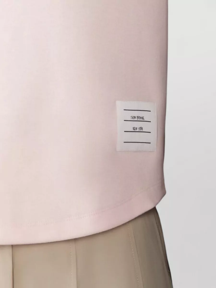 Thom Browne Cotton Milano Crew Neck Short Sleeve T-Shirt