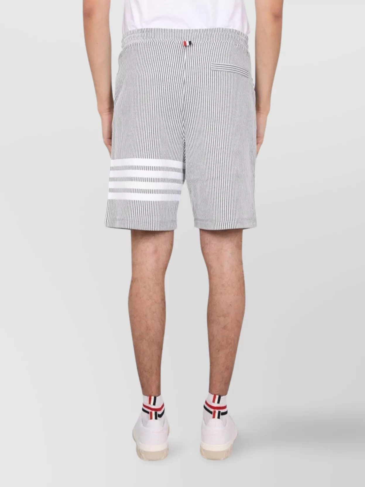 Thom Browne Knee Length Striped Bermuda Shorts