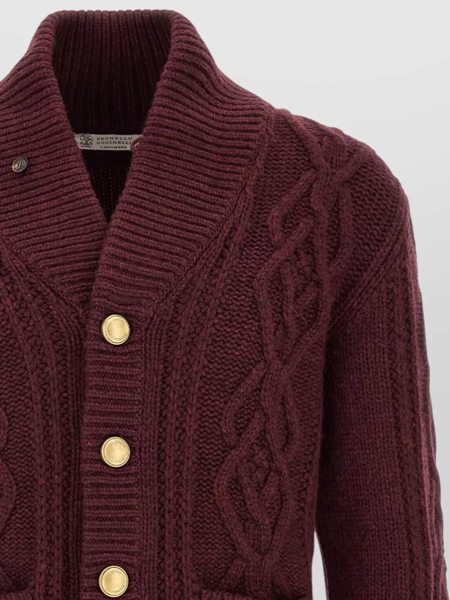 Brunello Cucinelli Cable-Knit Cashmere Cardigan