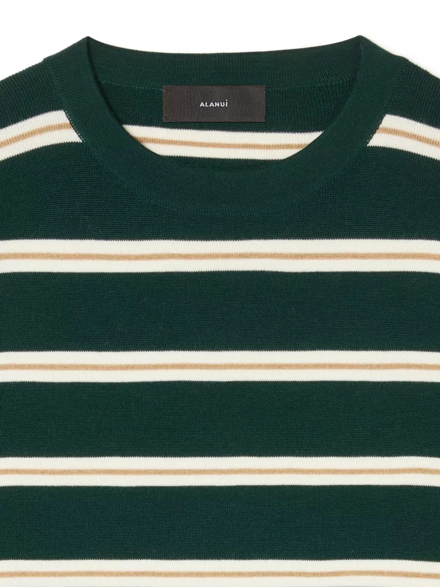 Alanui Ribbed Long-Sleeve Knitted Top