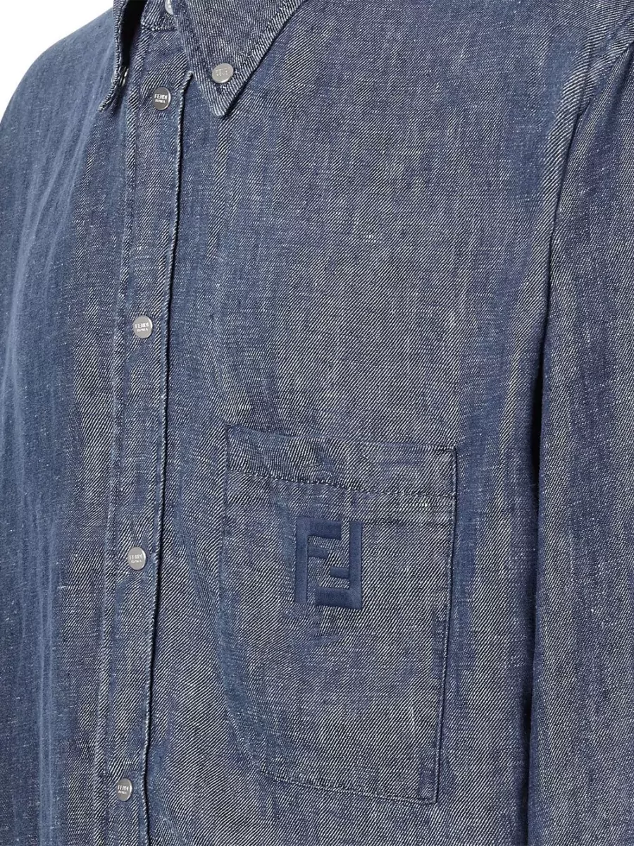 Fendi Chambray Comfort-Fit Shirt