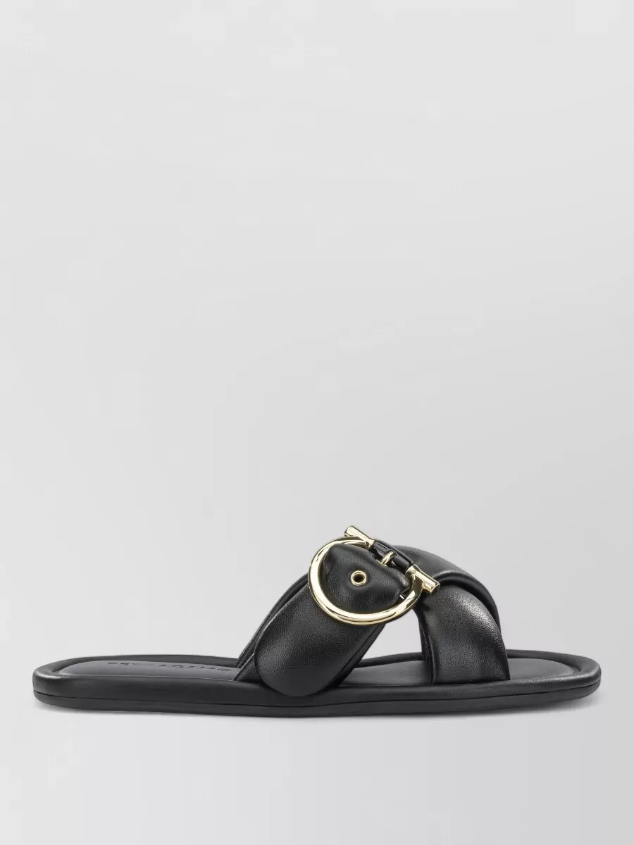 Ferragamo Leather Elyzia Slides