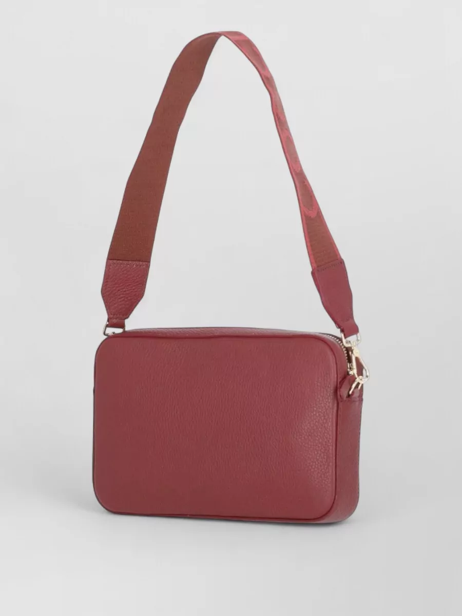Coccinelle Leather Shoulder Bag Removable Double Strap