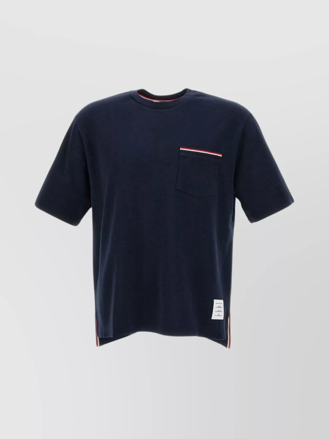 Shop Thom Browne Oversized Pocket Short Sleeve Cotton T-shirt