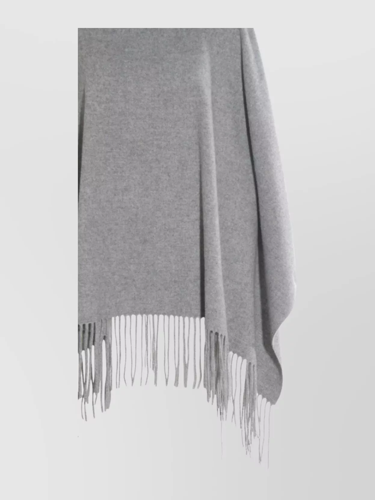 Fabiana Filippi Fringed Turtleneck Cape Soft Texture