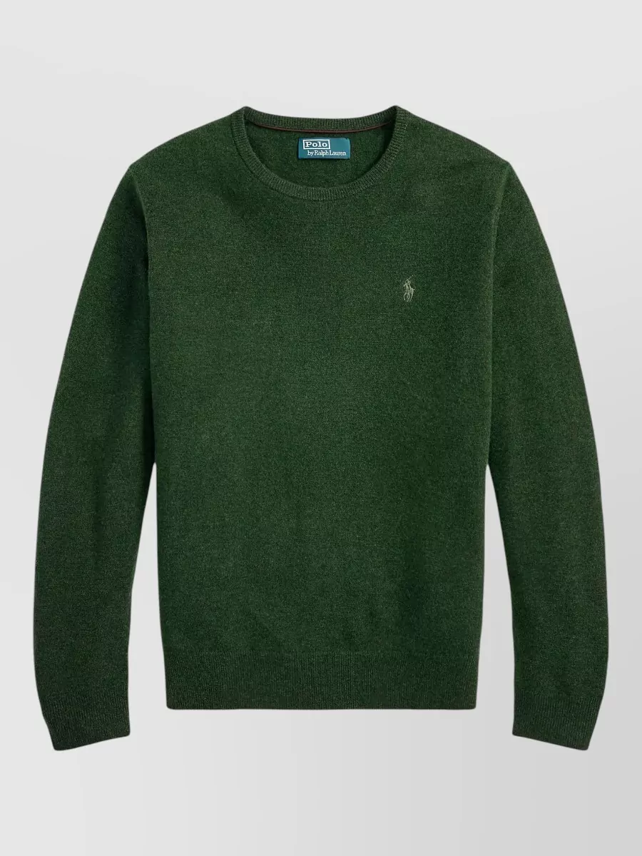 Polo Ralph Lauren Wool ribbed long-sleeve crew-neck sweater