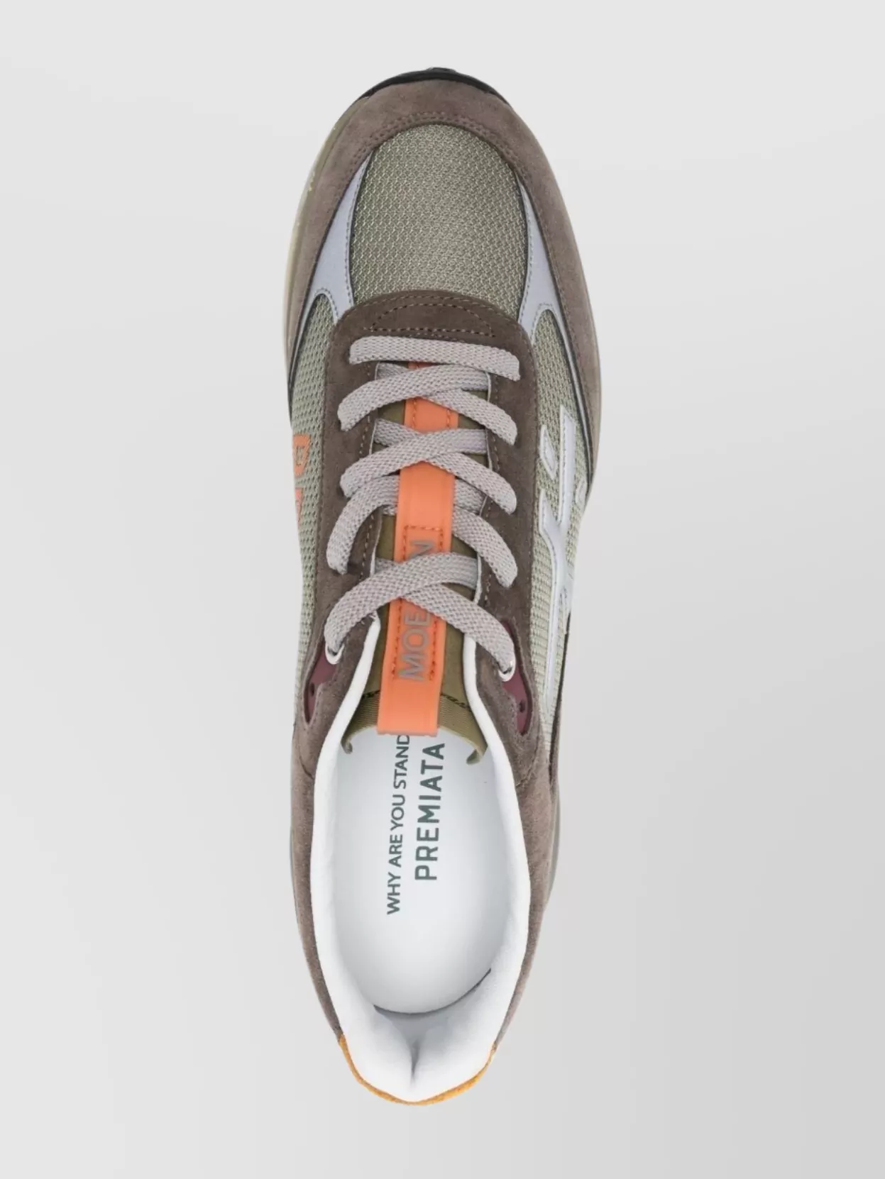 Premiata Low Top Sneakers With Mesh And Suede Panels