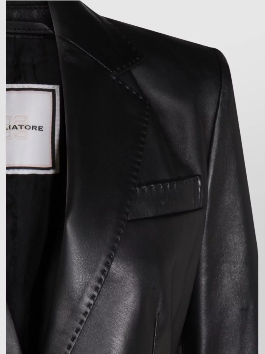 Tagliatore Single Breasted Blazer Notched Lapels Pockets In Black