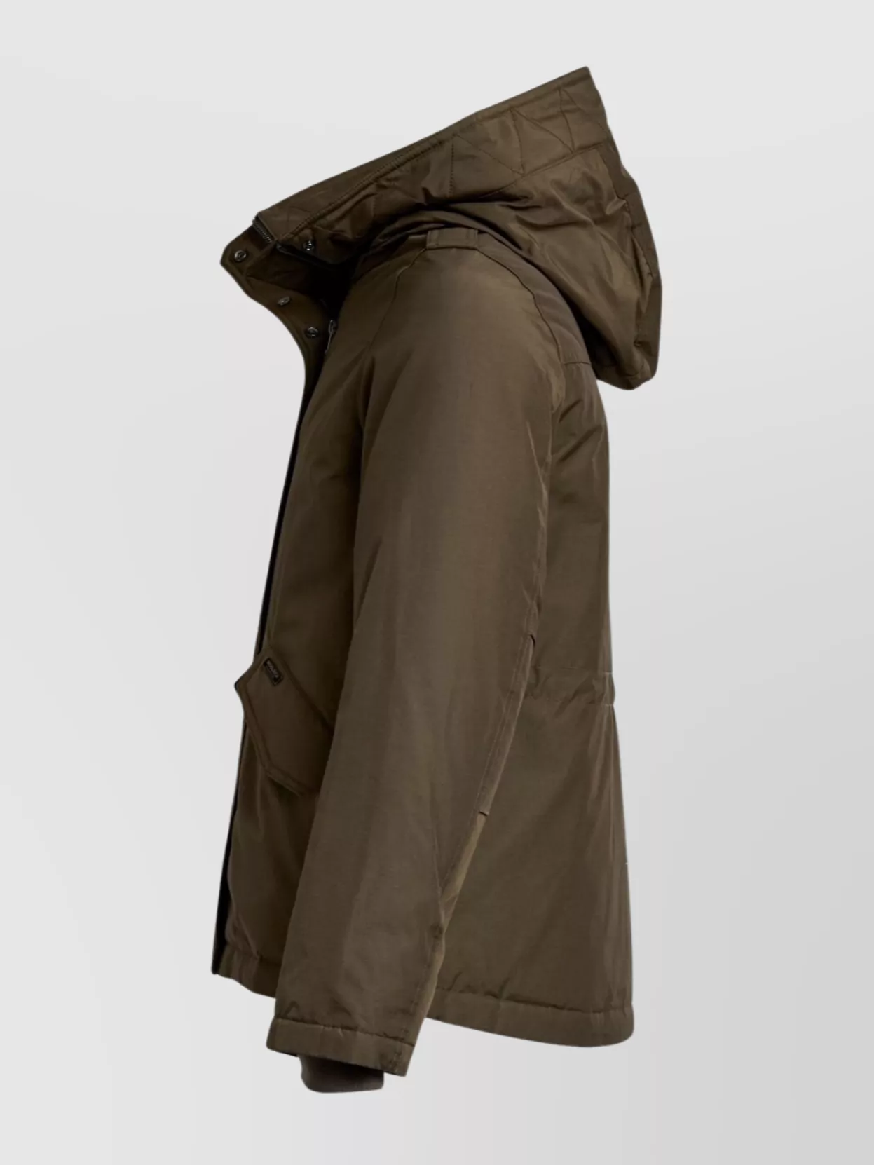 Woolrich Hooded Parka With Drawstring Waist And Pockets