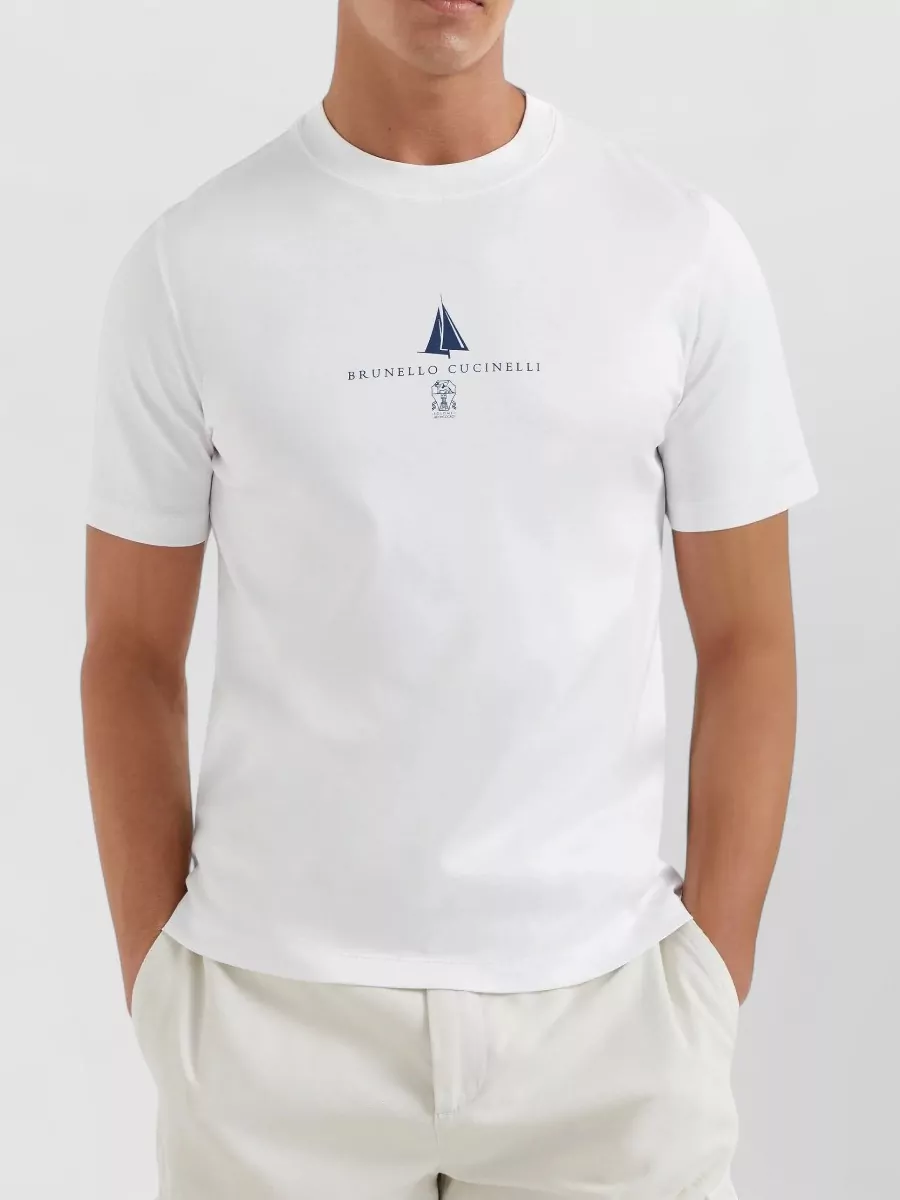 Brunello Cucinelli Short Sleeve Crew Neck Jersey T Shirt