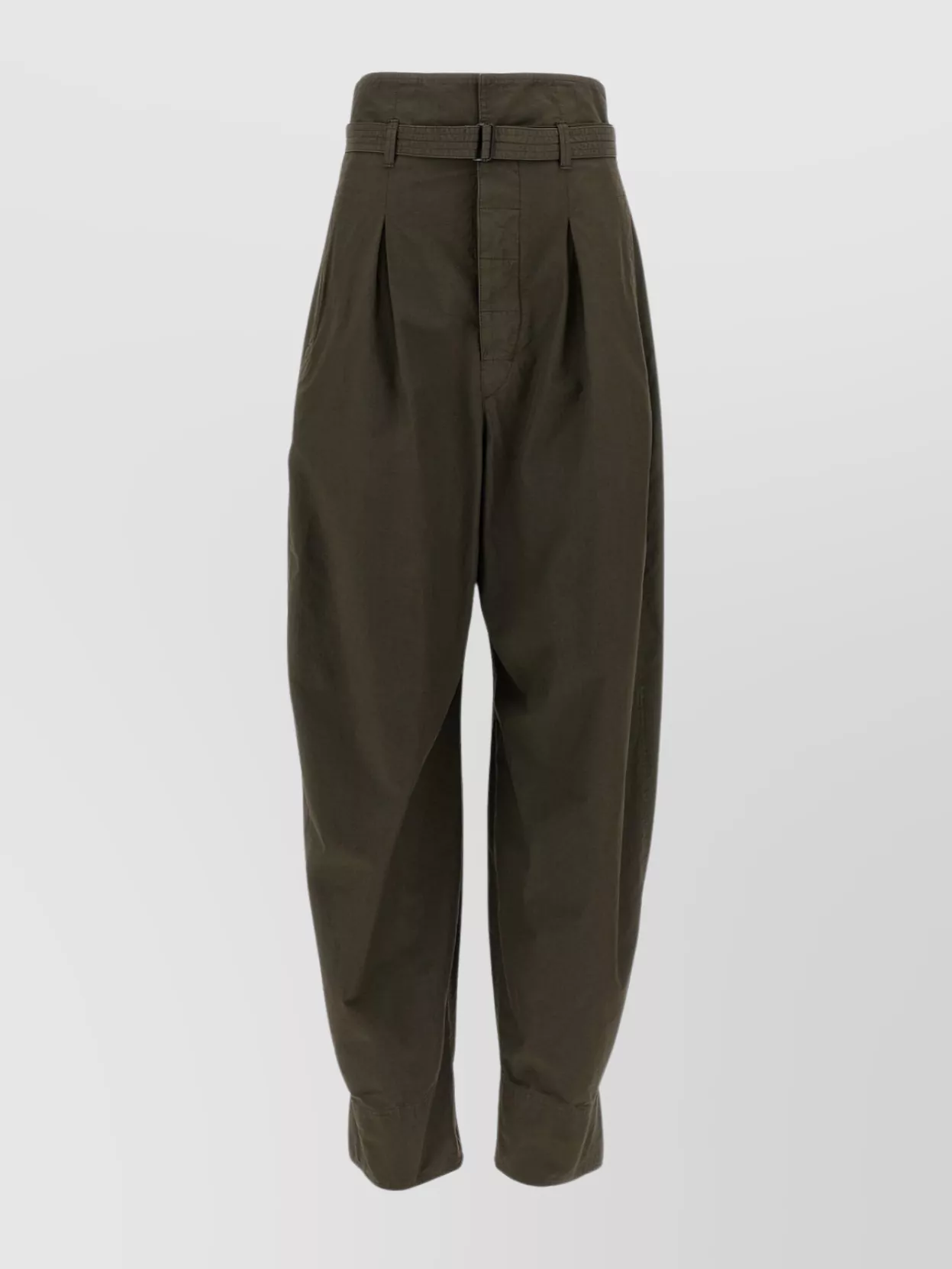 Lemaire High Waist Pleated Pants With Side Pockets