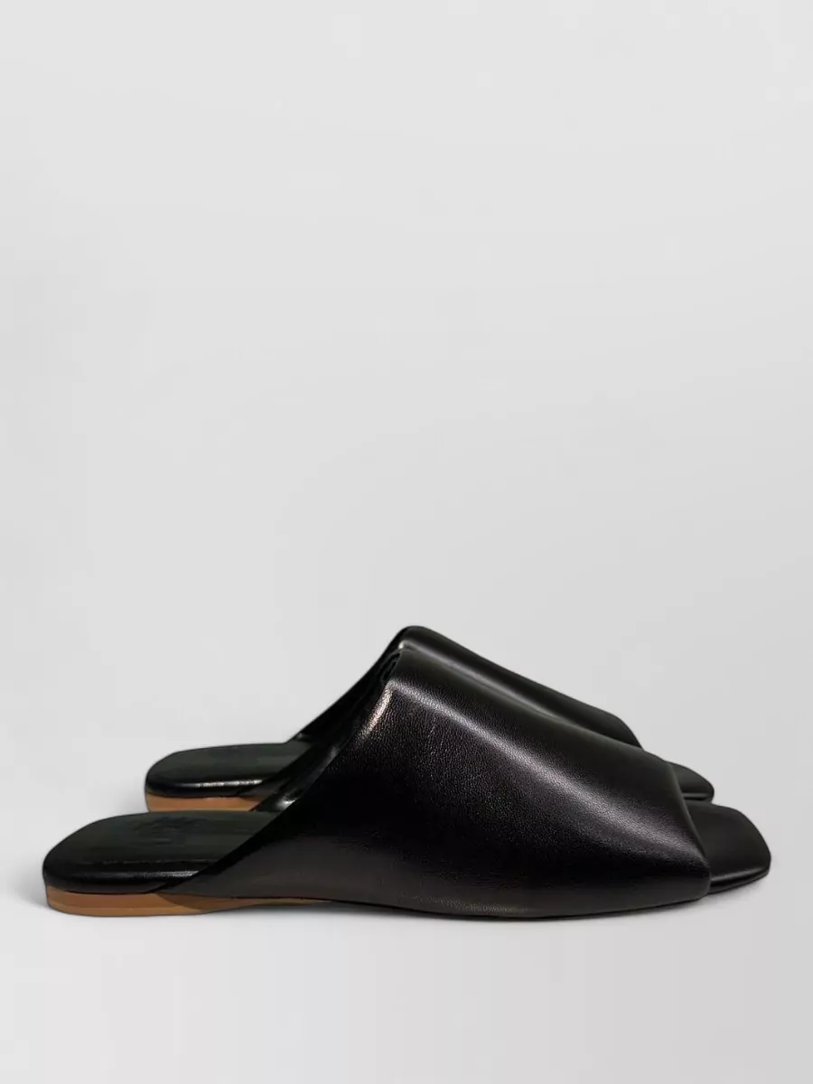 La Rose Leather Mules