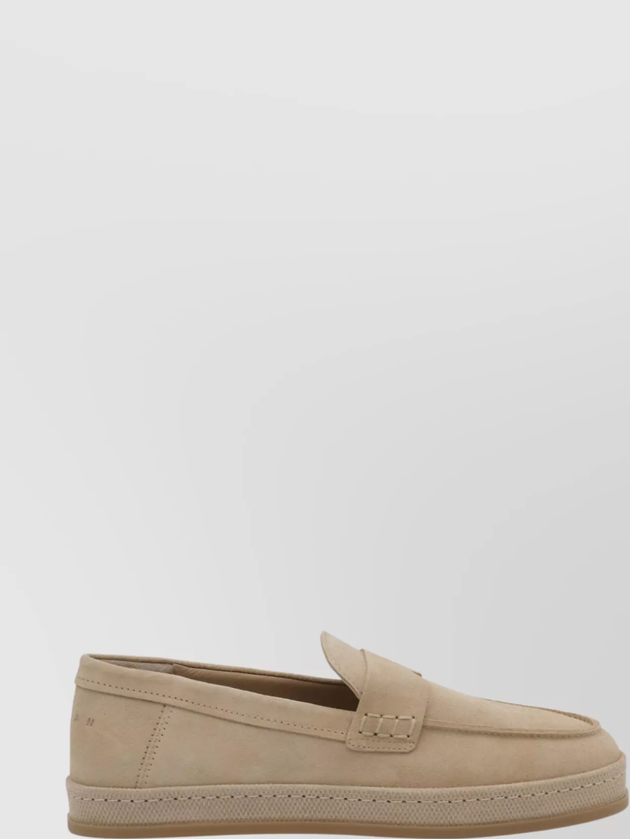 Hogan Loafers With Rubber Sole And Suede Finish