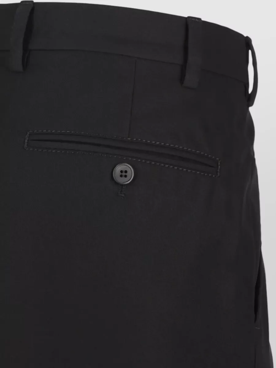 Prada Cotton Tapered Tailored Trousers