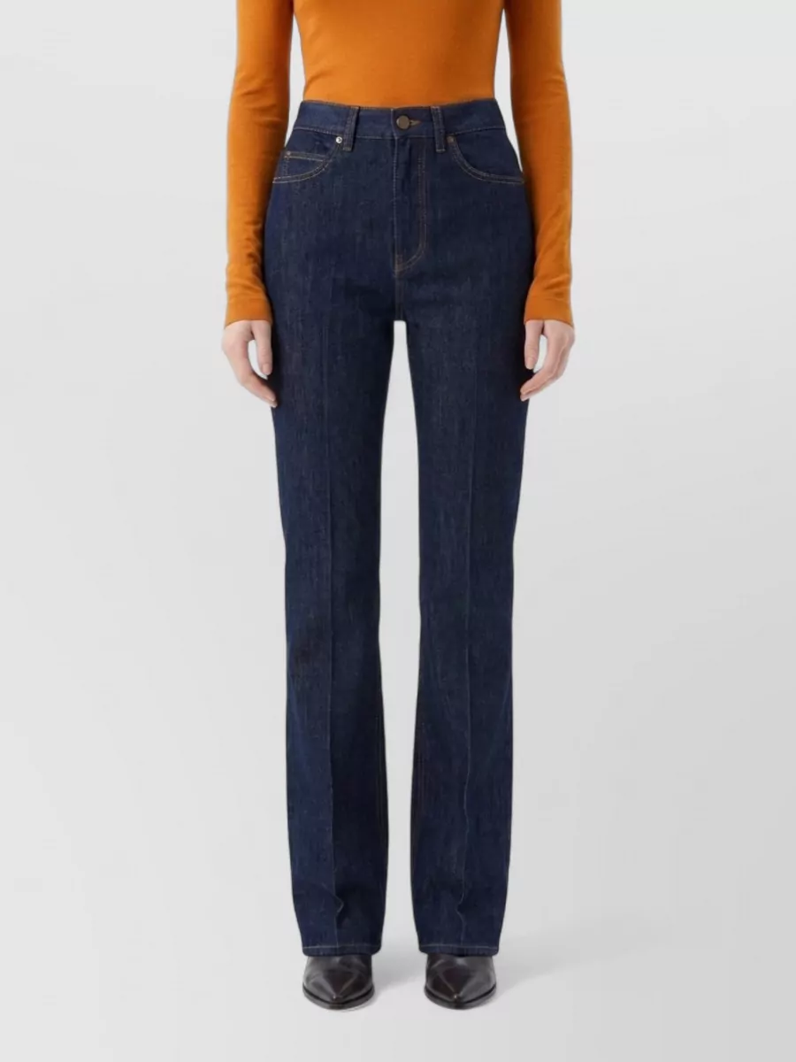 Saint Laurent denim high-rise bootcut jeans
