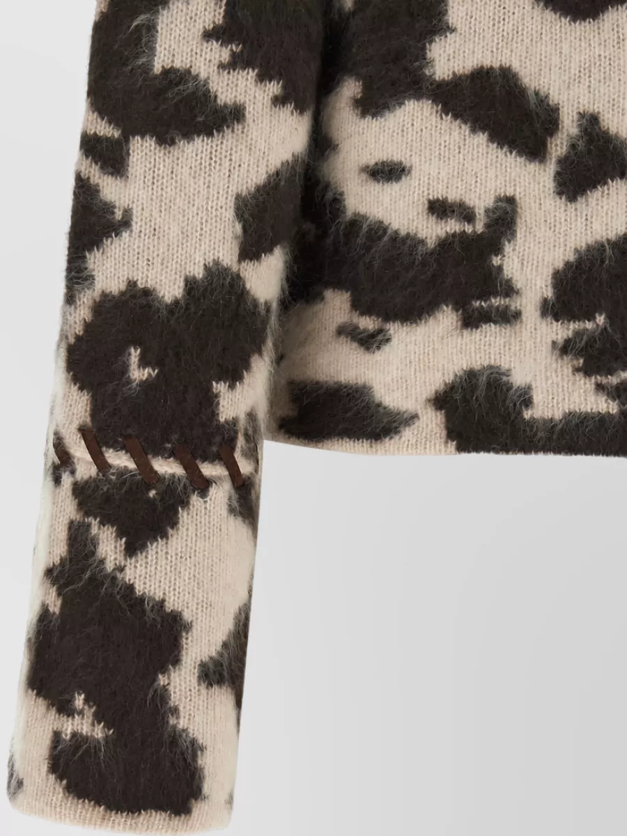 Guest In Residence Cashmere Animalier Knit Jacket